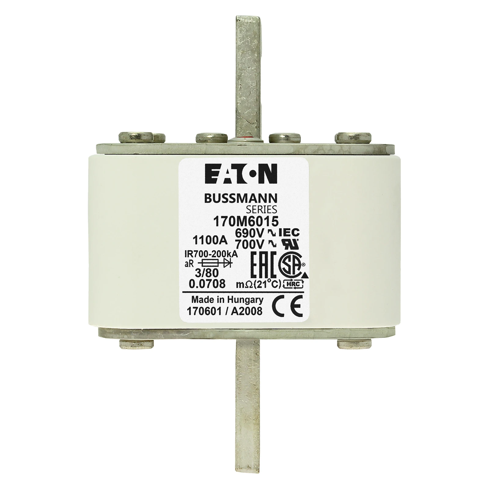 2538717 - Eaton FUSE 1100A 690V 3/80 AR UC