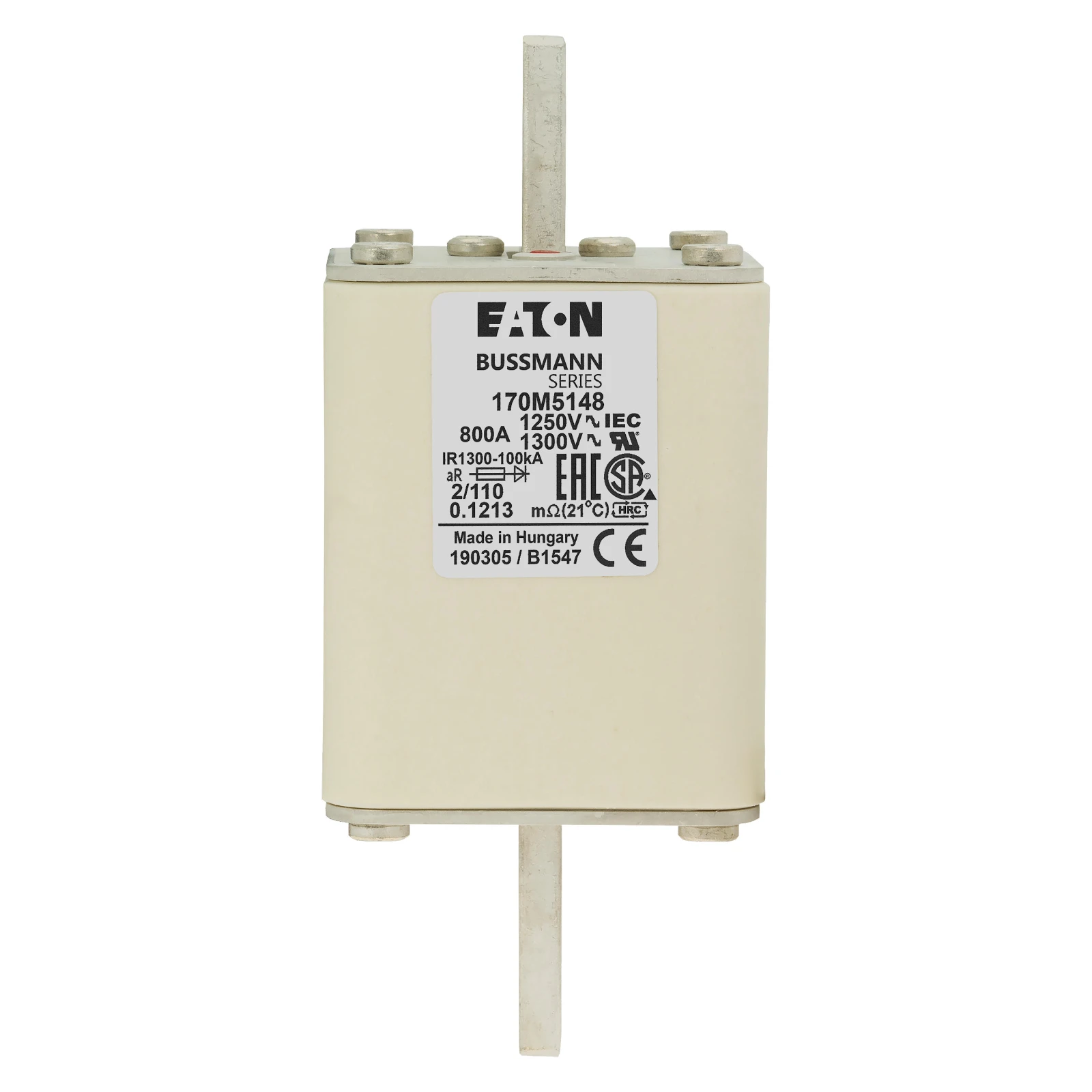 2538466 - Eaton FUSE 800A 1250V 2/110 AR CU