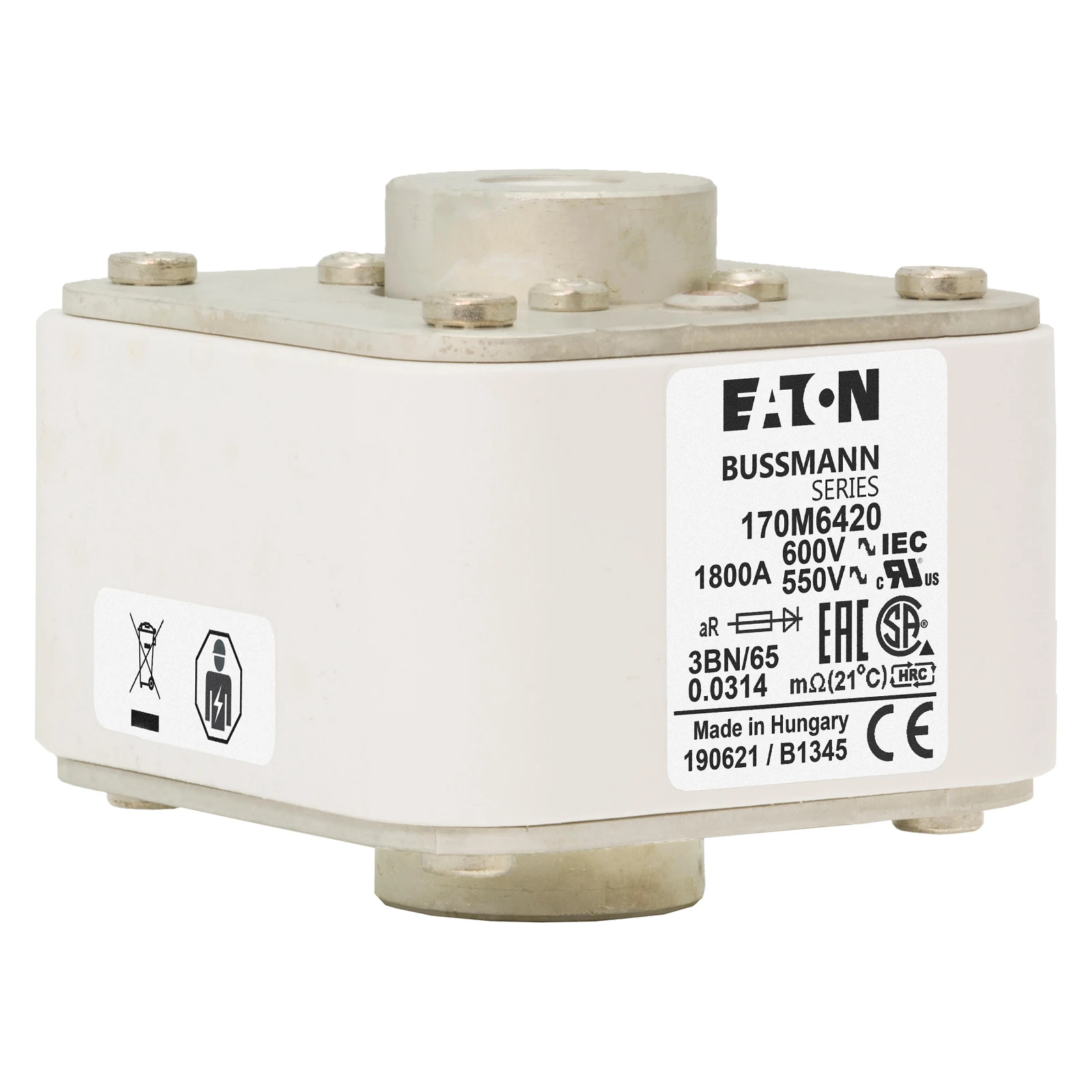 2538905 - Eaton FUSE 1800A 600V 3BN/65 AR UR