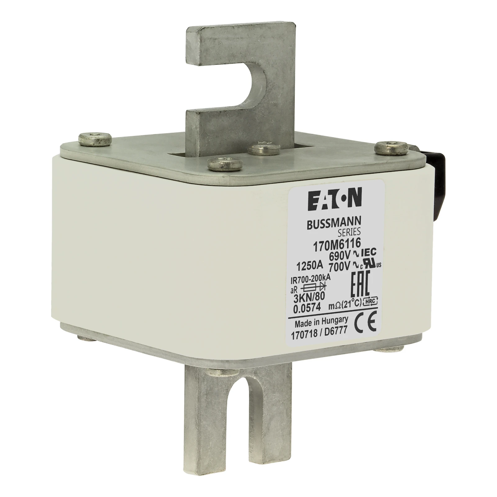 2538766 - Eaton FUSE 1250A 690V 3KN/80 AR UC