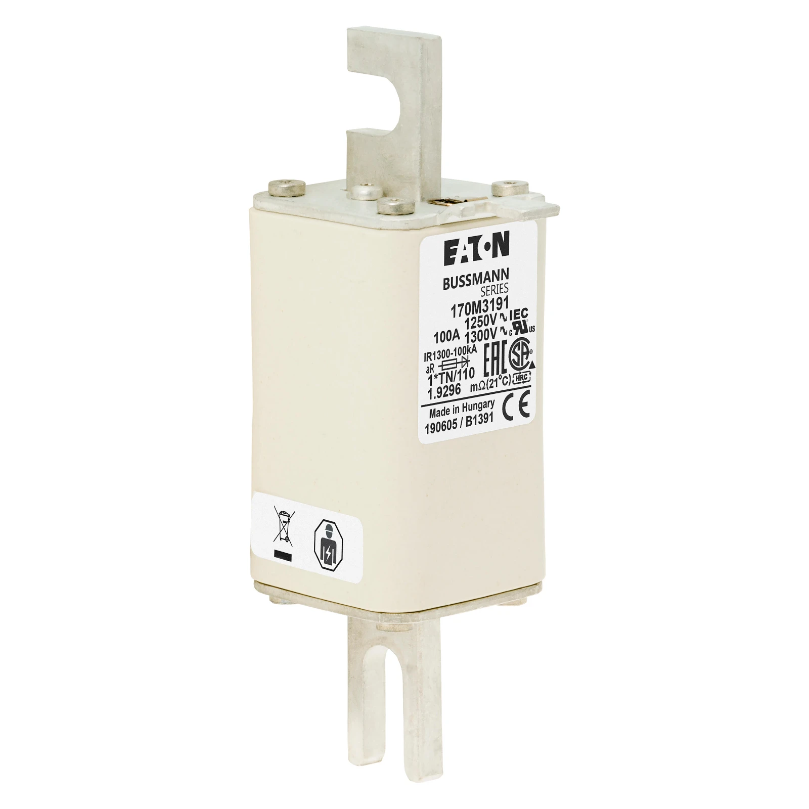 2537911 - Eaton FUSE 100A 1250V 1*TN/110 AR CU