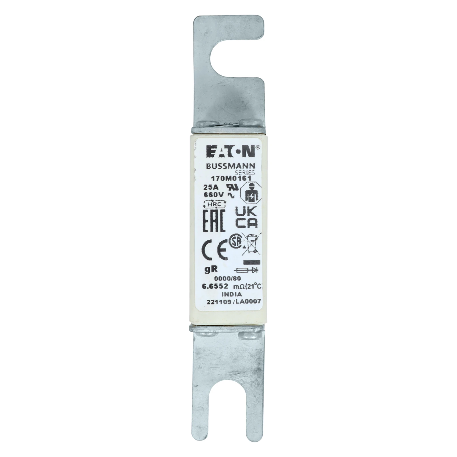 2537608 - Eaton FUSE 25A 660V 0000/80 GR UR