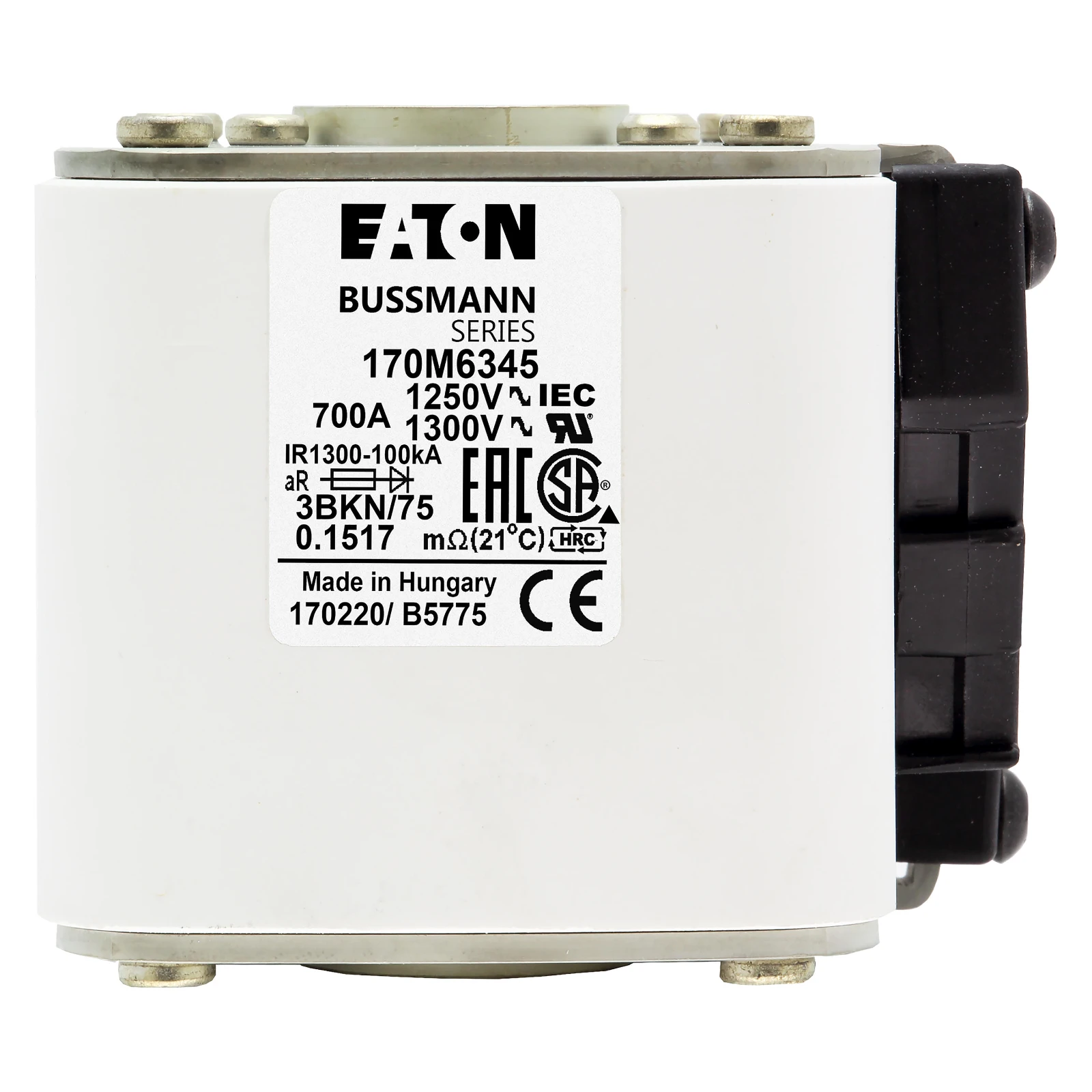 2538882 - Eaton FUSE 700A 1250V 3BKN/75 AR CU