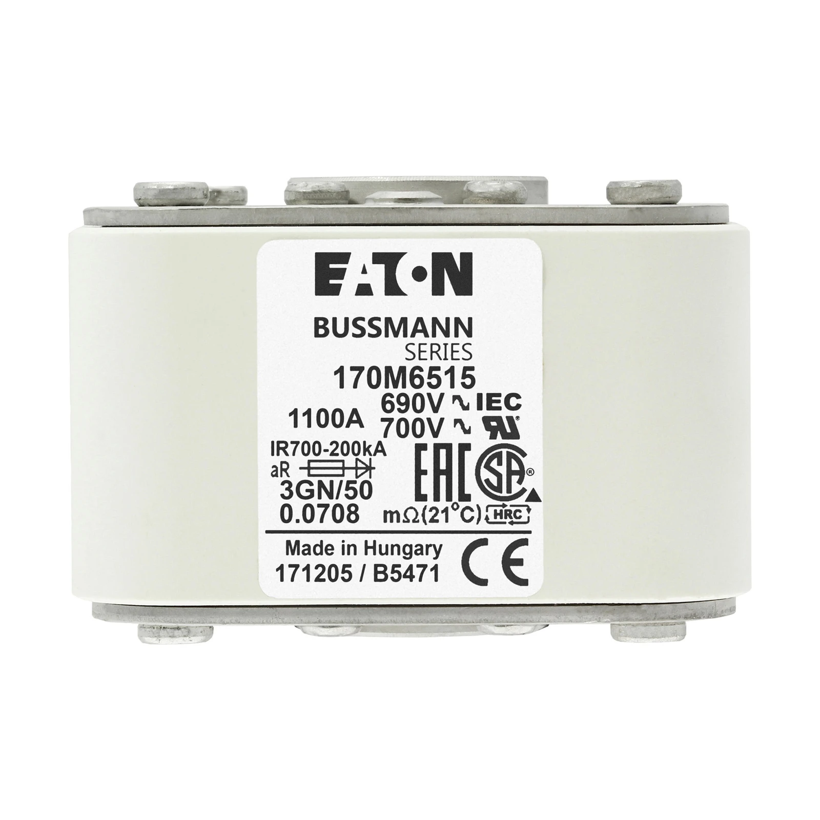 2538939 - Eaton FUSE 1100A 690V 3GN/50 AR UC