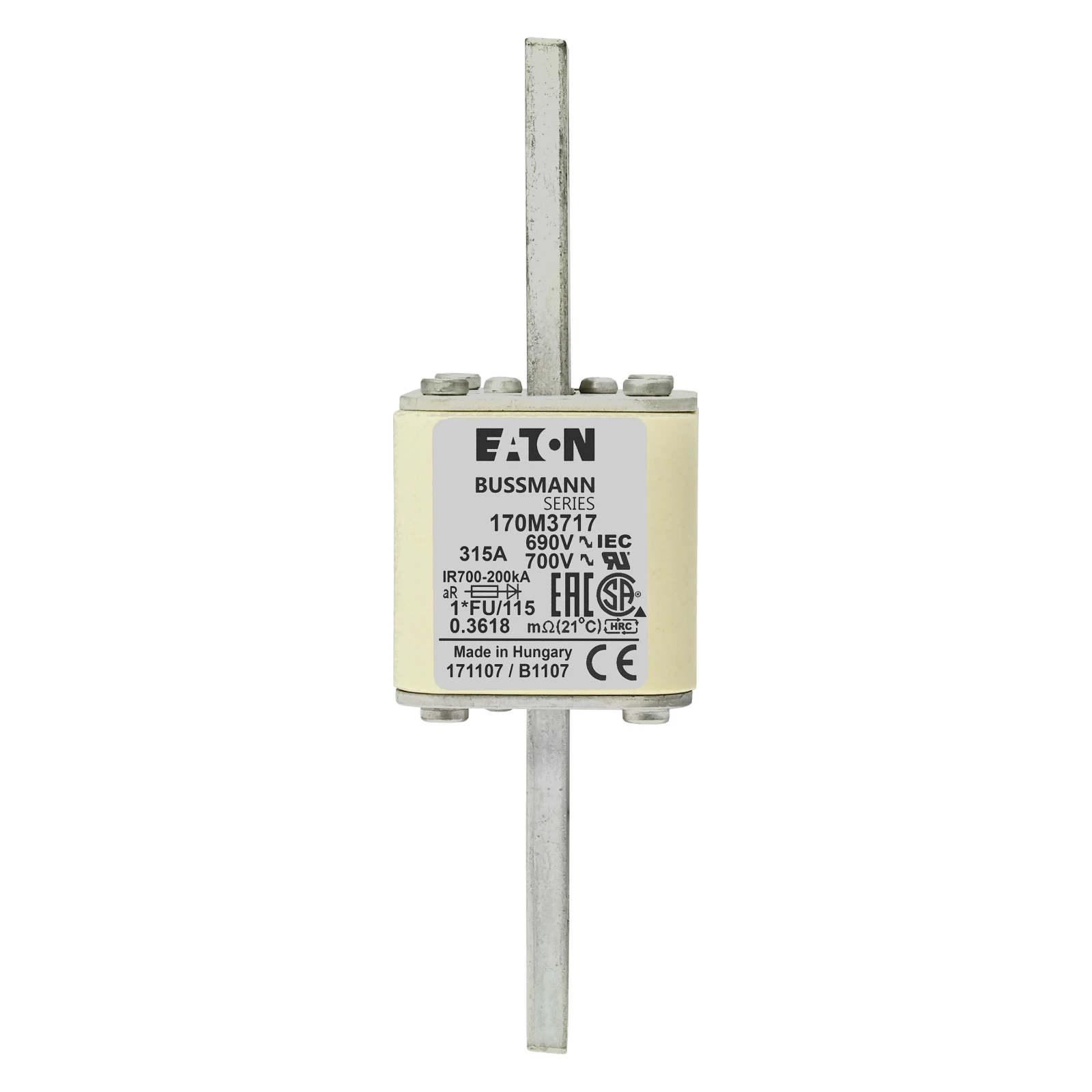 2538074 - Eaton FUSE 315A 690V 1*FU/115 AR UC