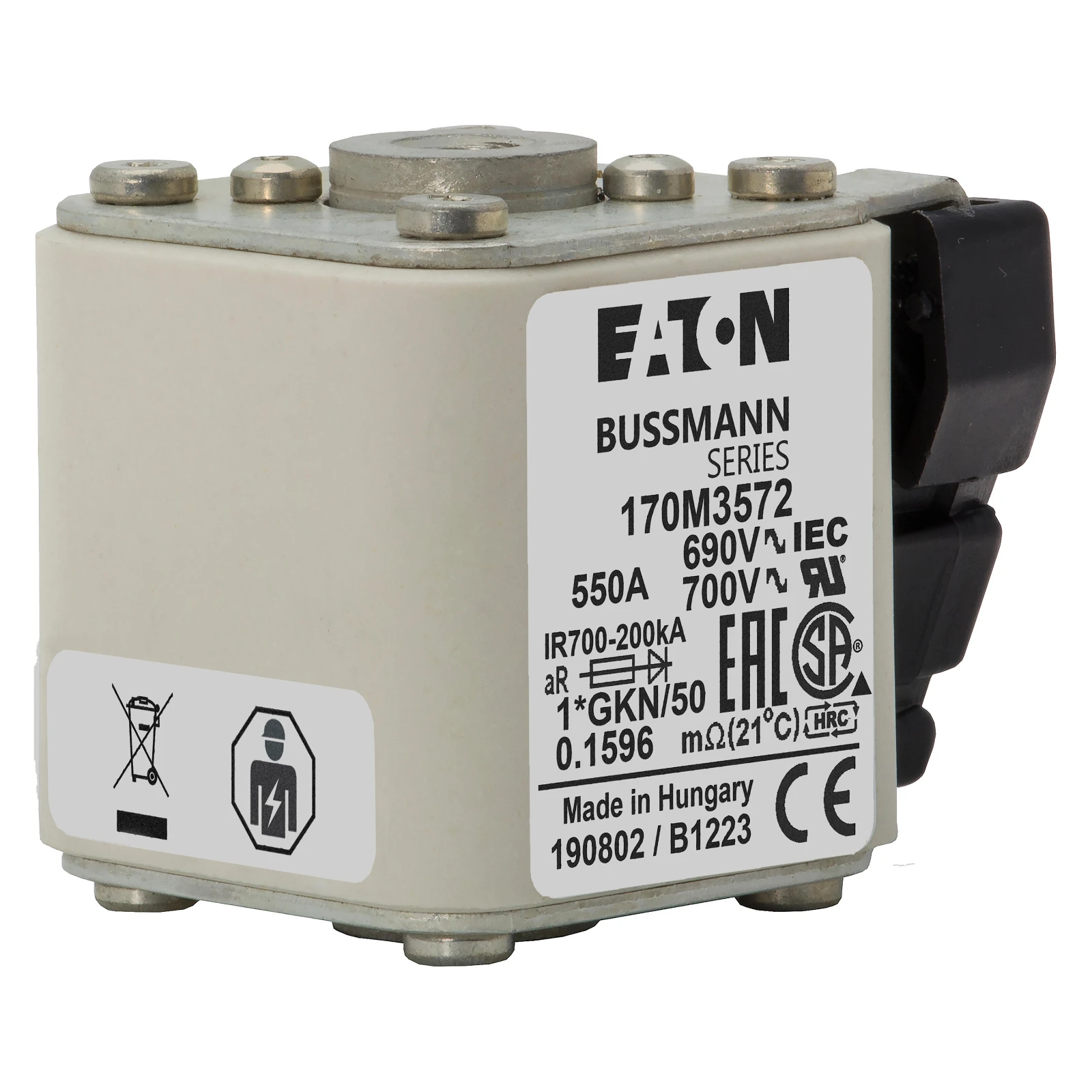 3221889 - Eaton FUSE 550A 690V 1*GKN/50 AR UC