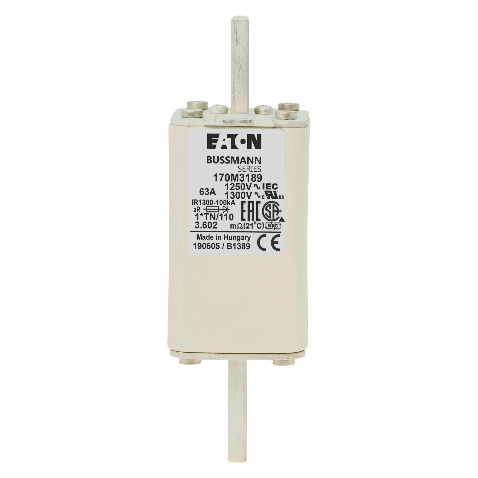 2537909 - Eaton FUSE 63A 1250V 1*TN/110 AR CU