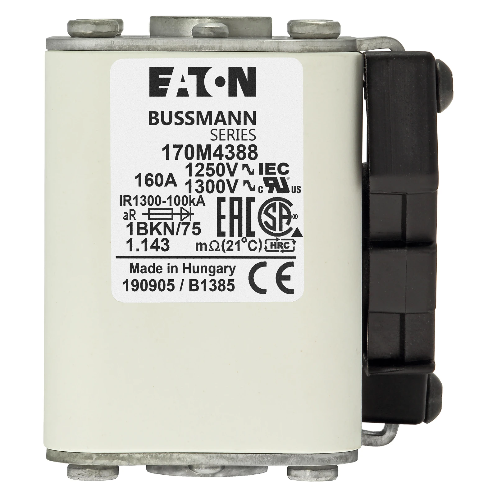 2538268 - Eaton FUSE 160A 1250V 1BKN/75 AR CU