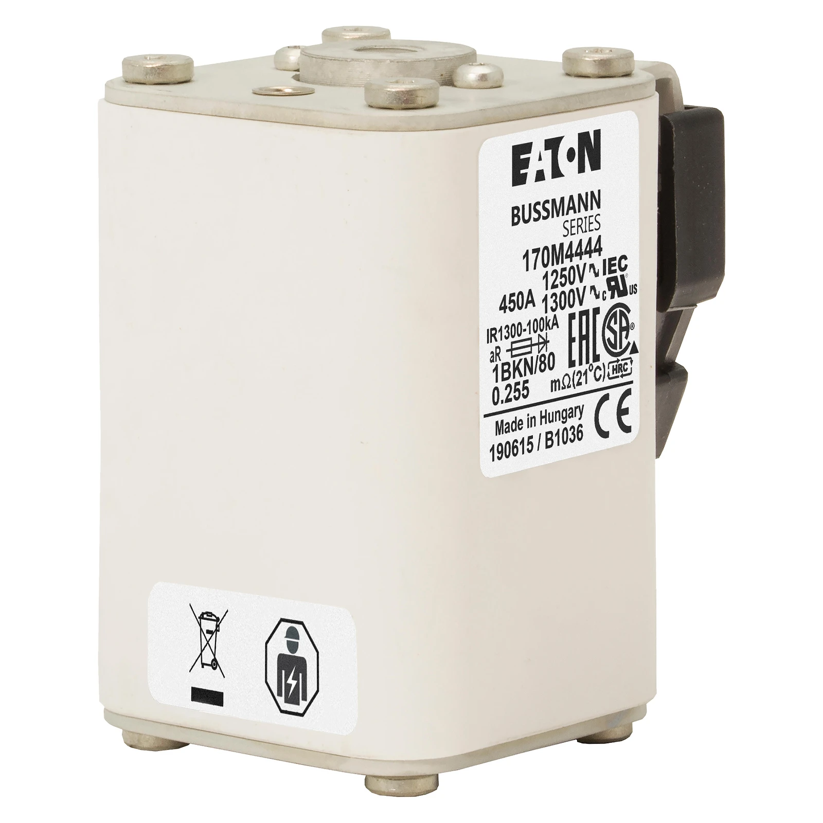 2538292 - Eaton FUSE 450A 1250V 1BKN/80 AR CU