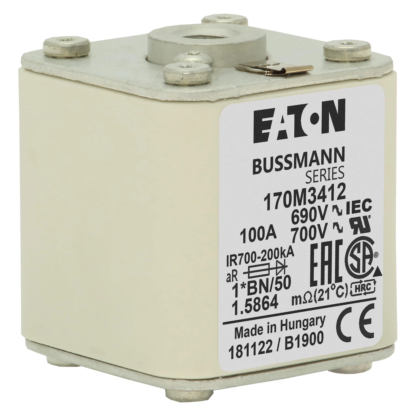 2537985 - Eaton FUSE 100A 690V 1*BN/50 AR UC