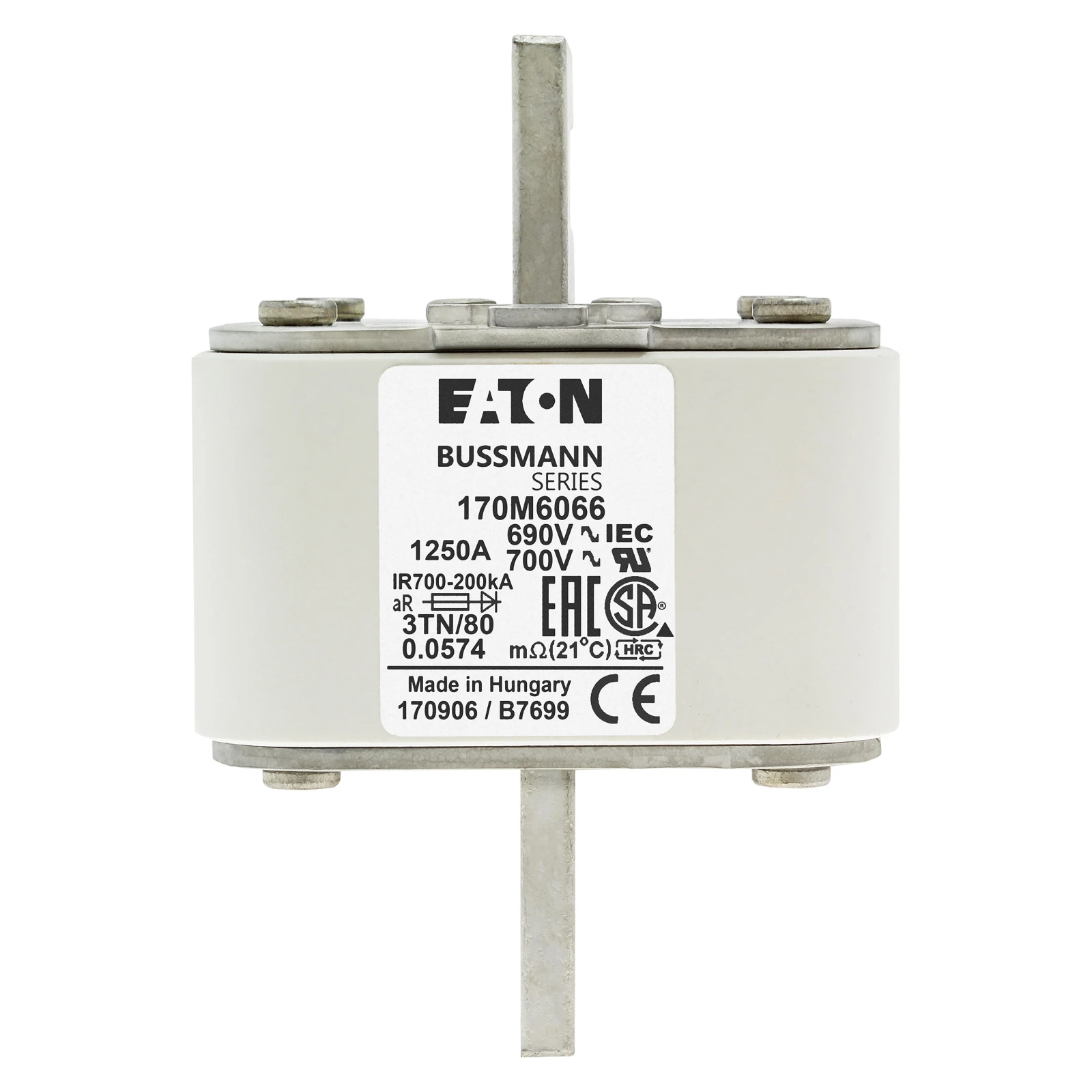 2538734 - Eaton FUSE 1250A 690V 3TN/80 AR UC