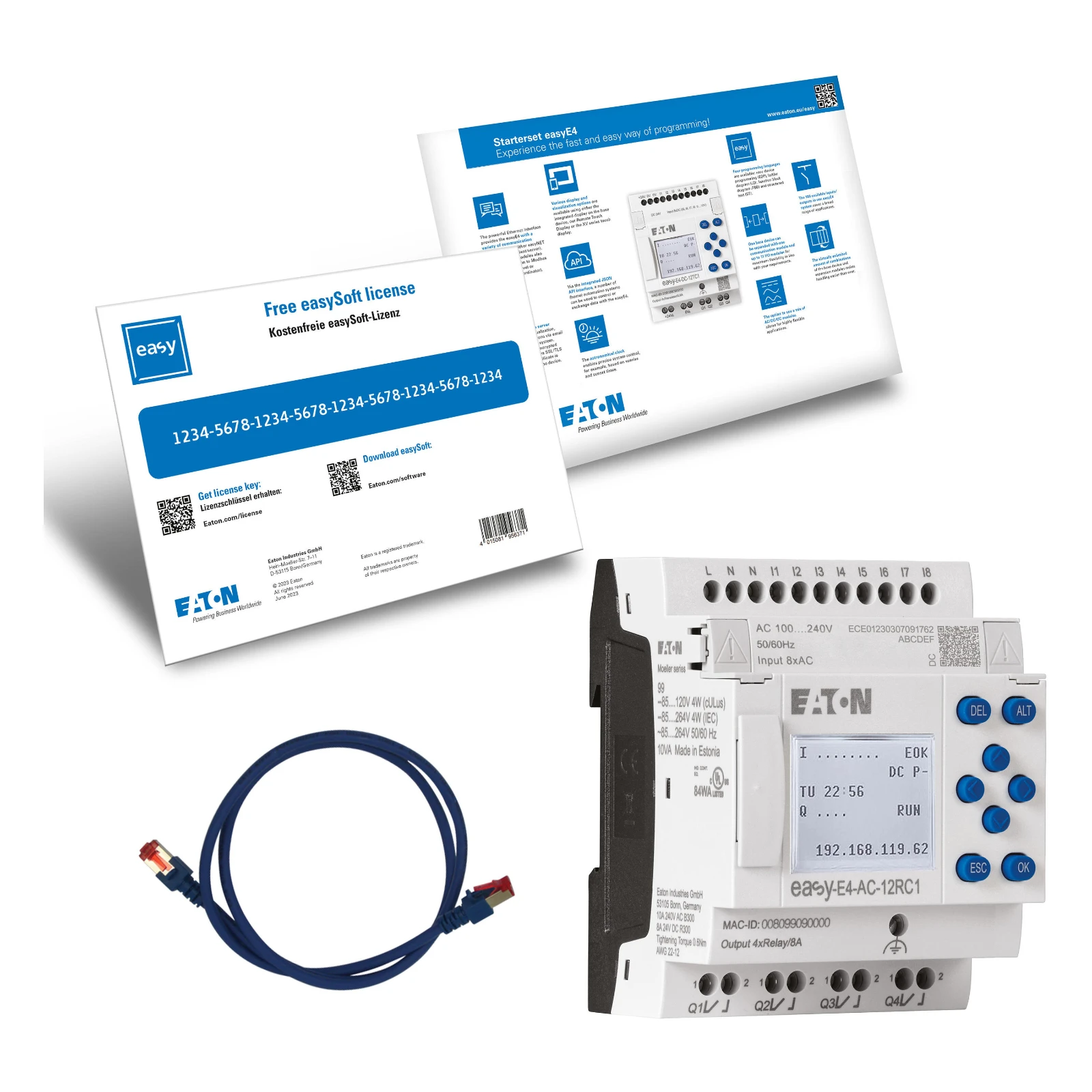 Eaton PLC-apparatenset EASY-BOX-E4-AC1