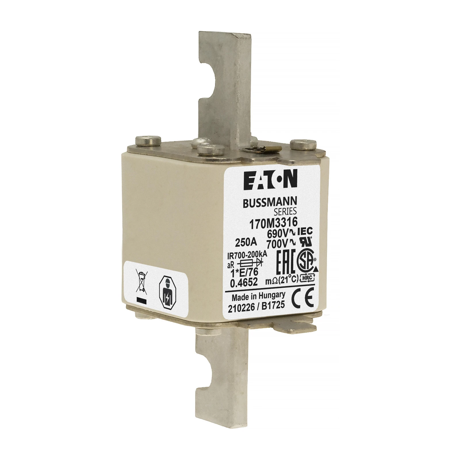 2537962 - Eaton FUSE 250A 690V 1*E/76 AR UC