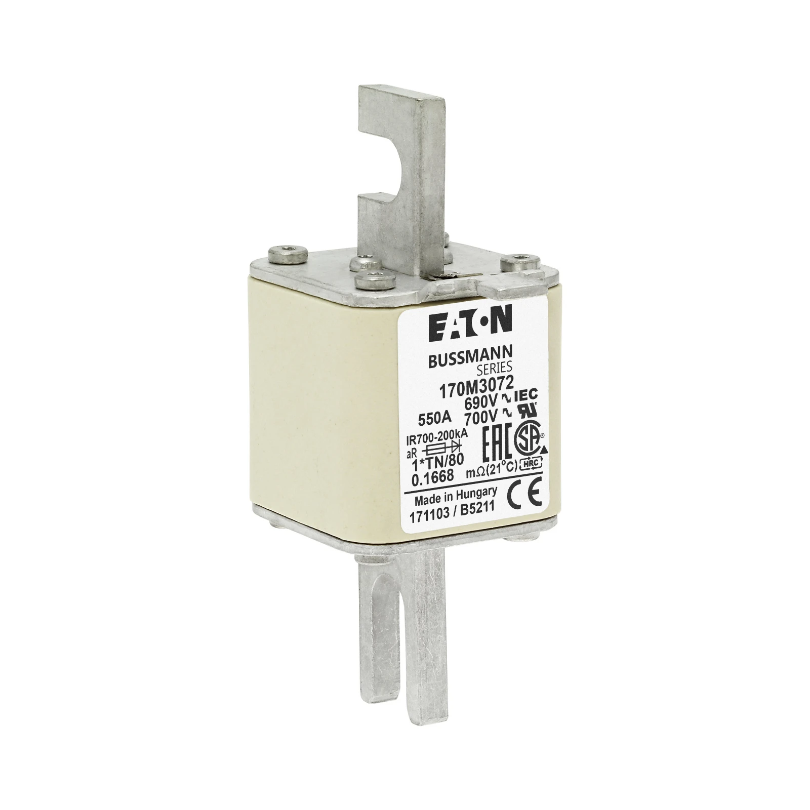 2537868 - Eaton FUSE 550A 690V 1*TN/80 AR UC