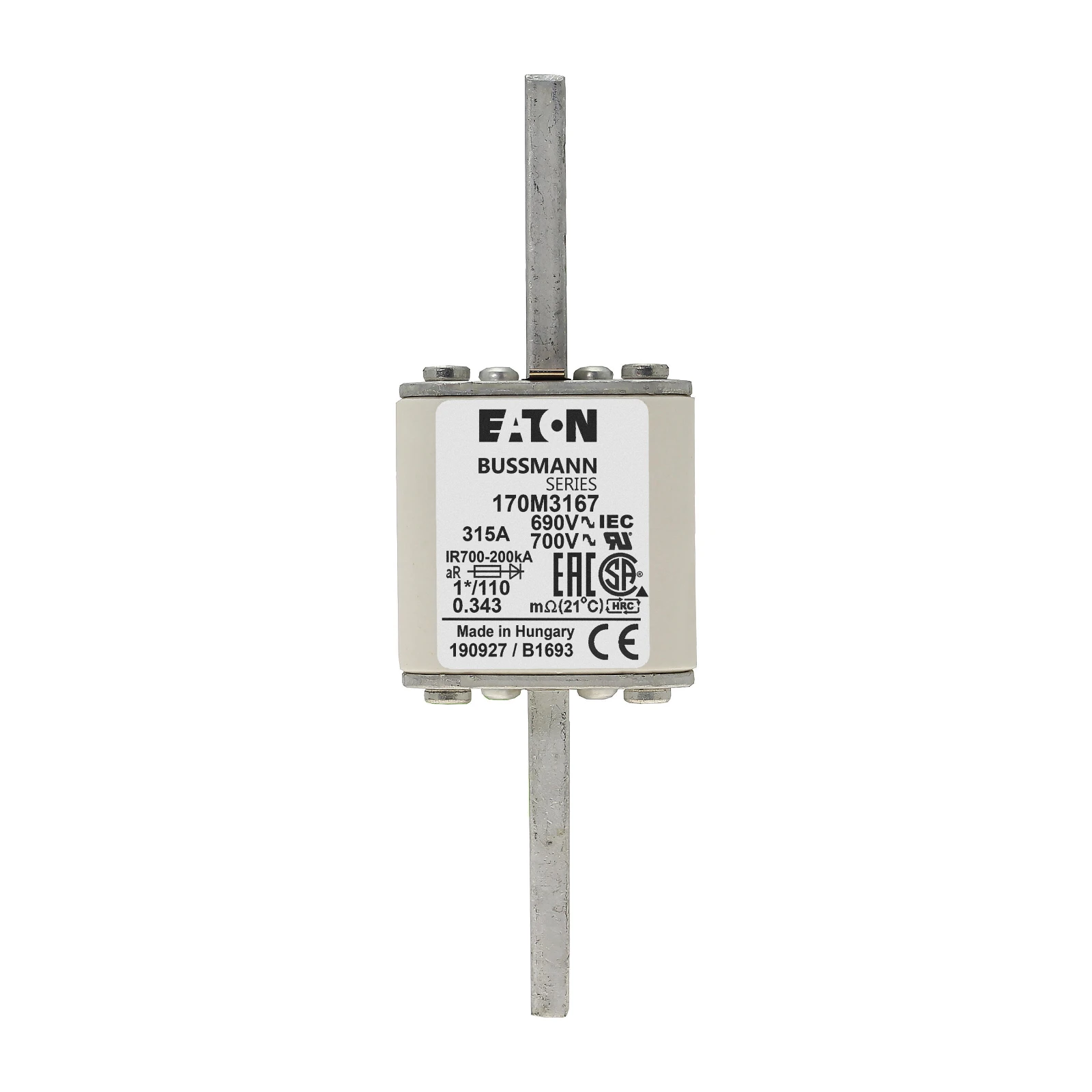 2537901 - Eaton FUSE 315A 690V 1*/110 AR UC