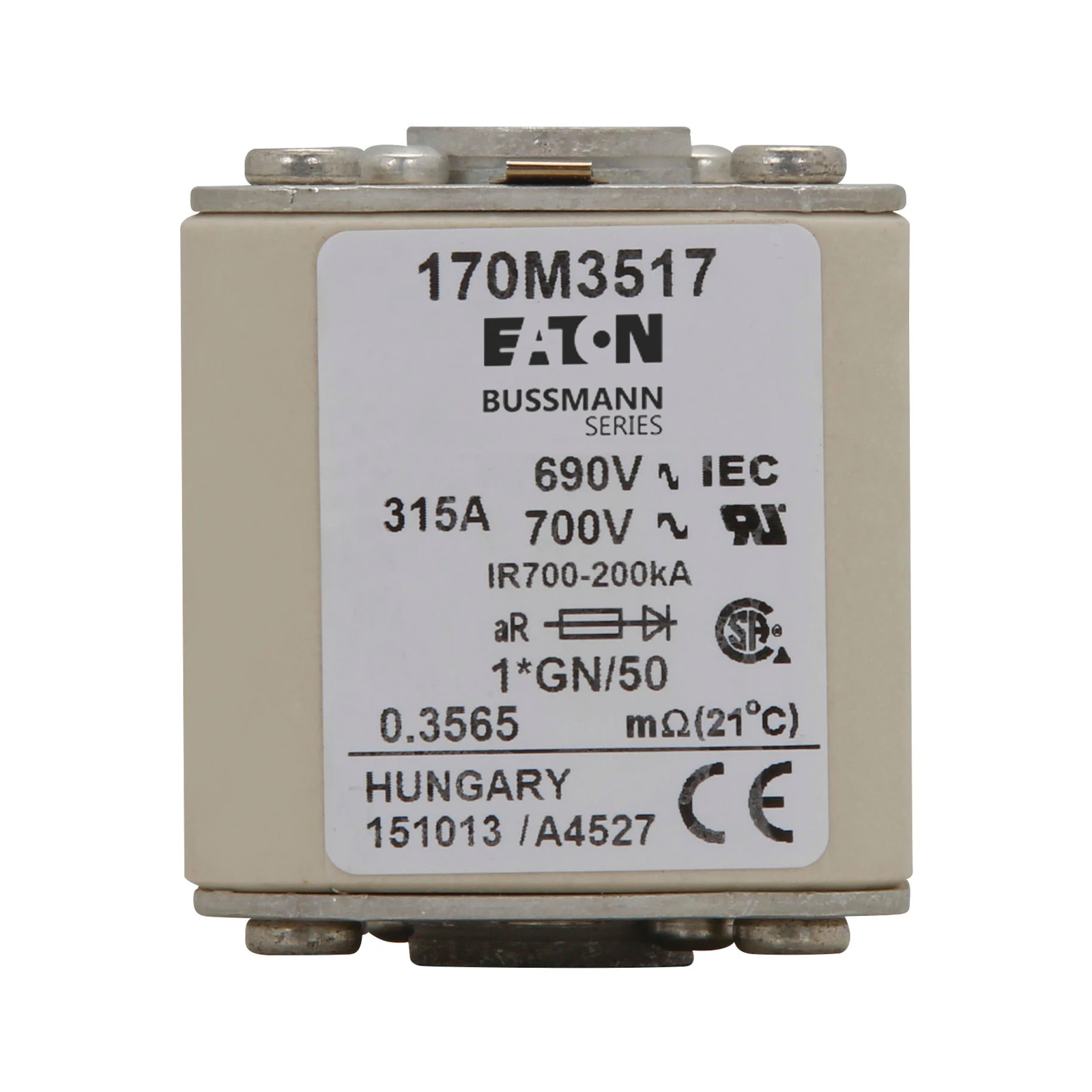 3036264 - Eaton FUSE 315A 690V 1*GN/50 AR UC