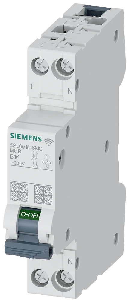 4099074 - Siemens MCB COM 230V 6kA, 1+N, B16