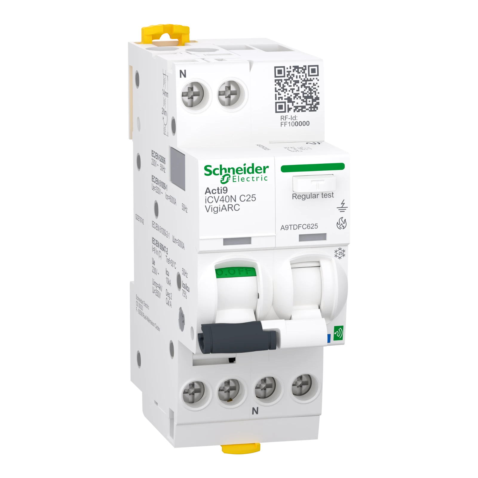 Schneider Electric Aardlekautomaat met nevenapparaat A9TDFC625