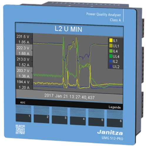 Janitza Net- en vermogensanalyse-apparaat UMG 512-PRO