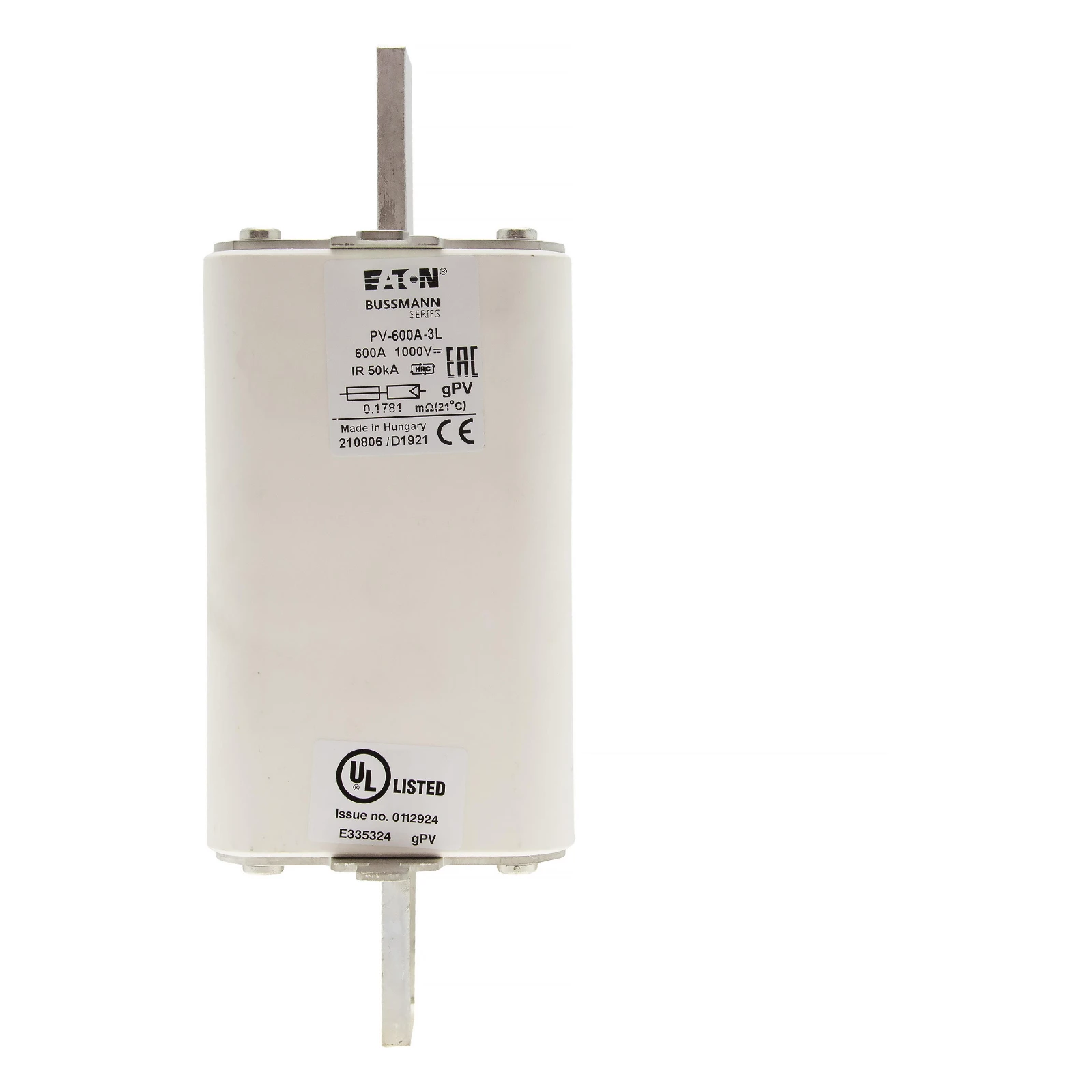 3038956 - Eaton FUSE 600A 1000V 3L PV