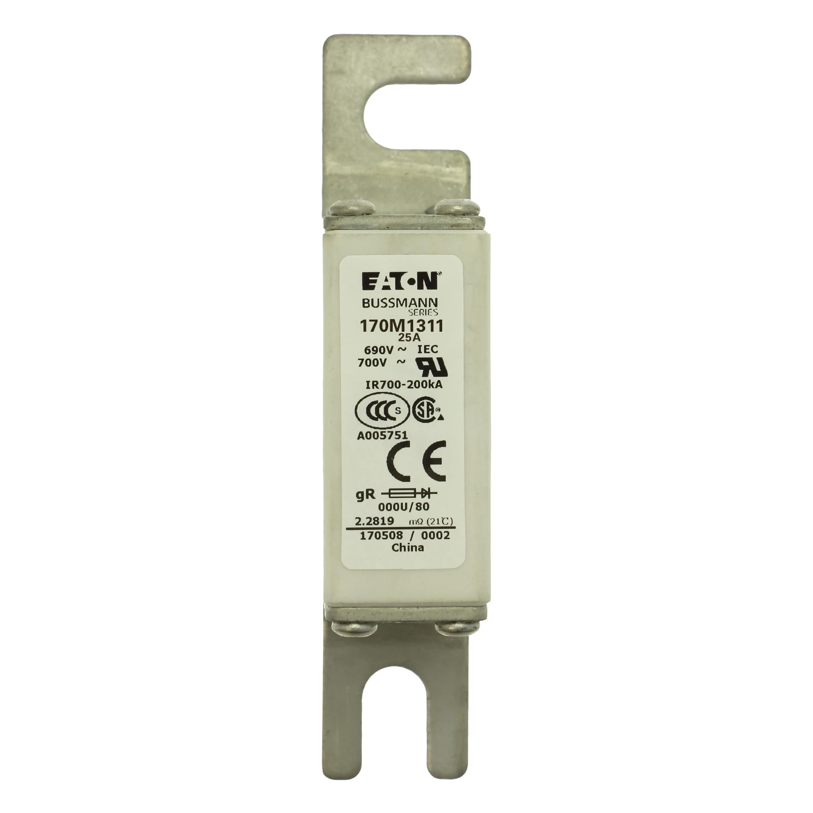 2537626 - Eaton FUSE 25A 690V 000U/80 GR UC