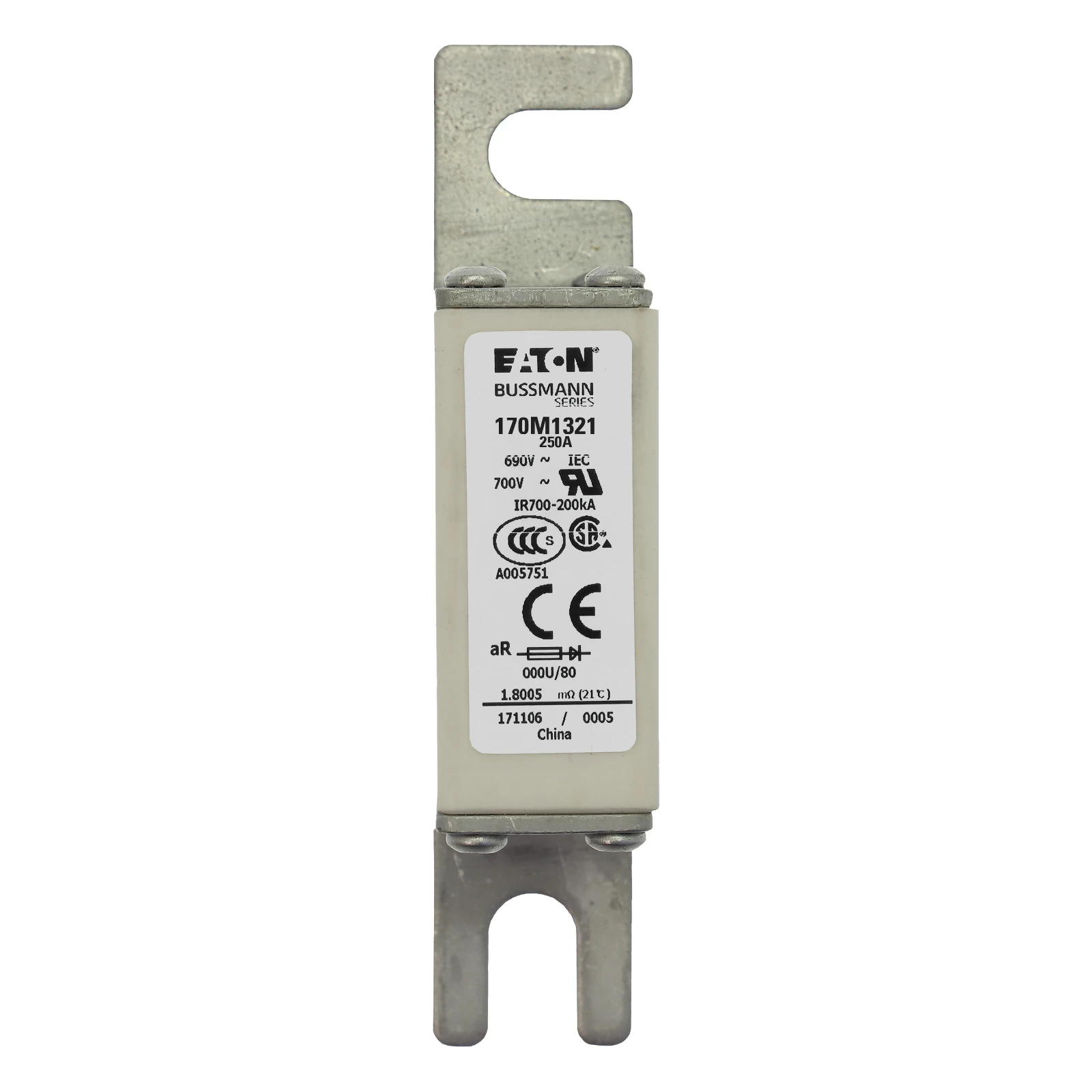 2537635 - Eaton FUSE 250A 690V 000U/80 AR UC