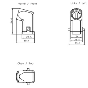 1025459 - Siemens ECOFASTHybrid Plug angled