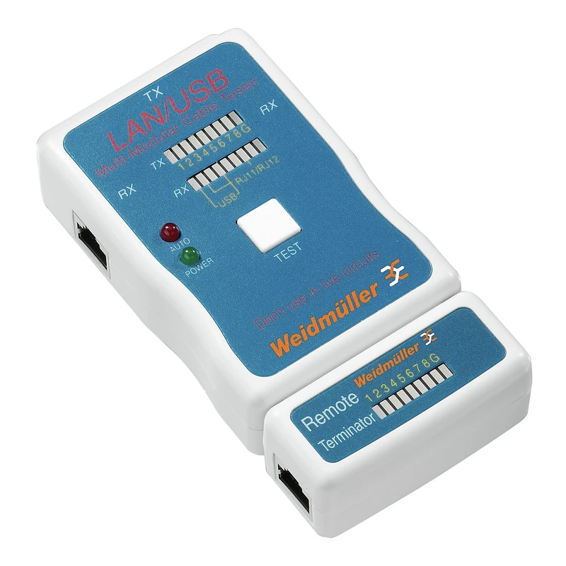 Weidmüller Kabelfoutmeter LAN USB TESTER