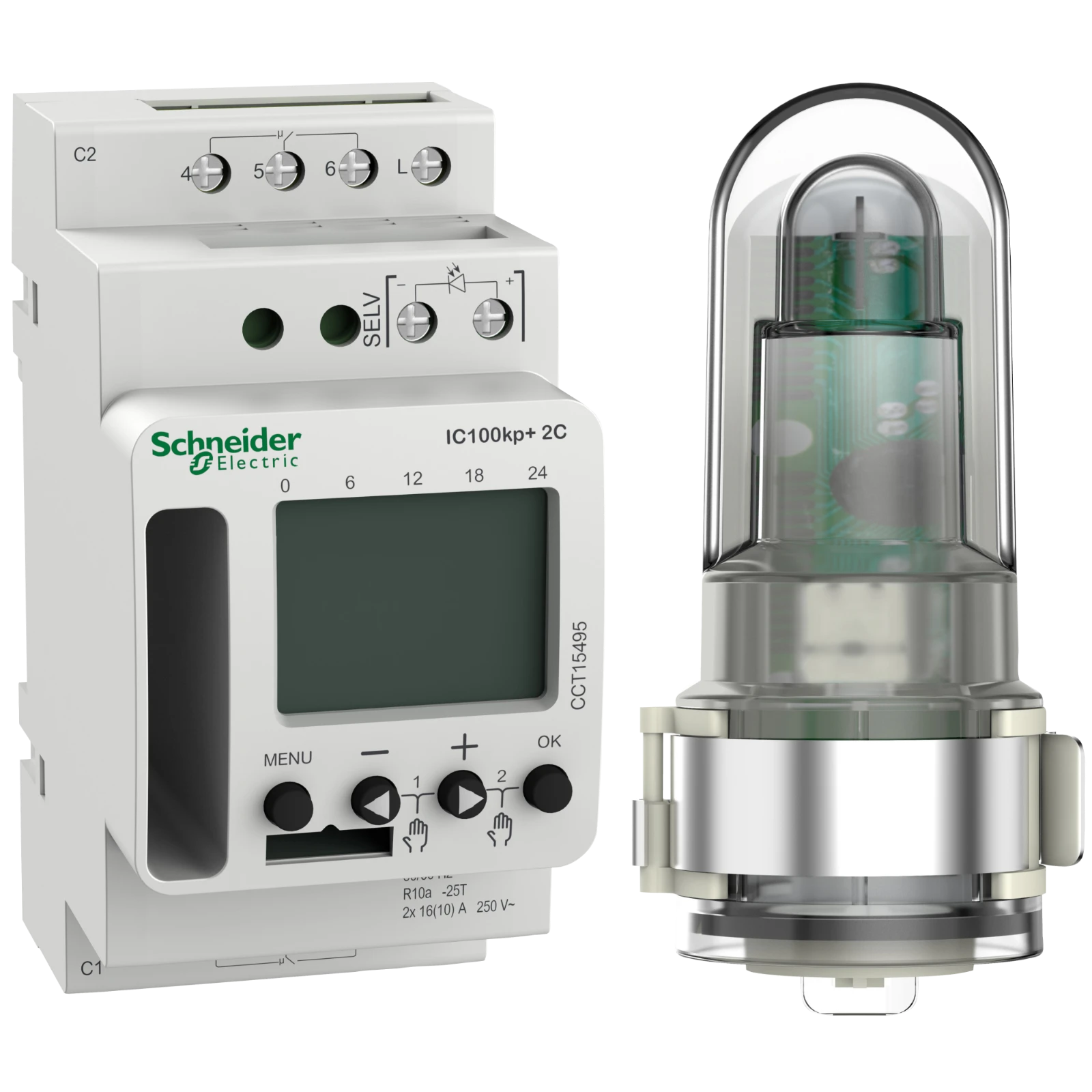 Schneider Electric Schemerschakelaar voor DIN-rail CCT15495