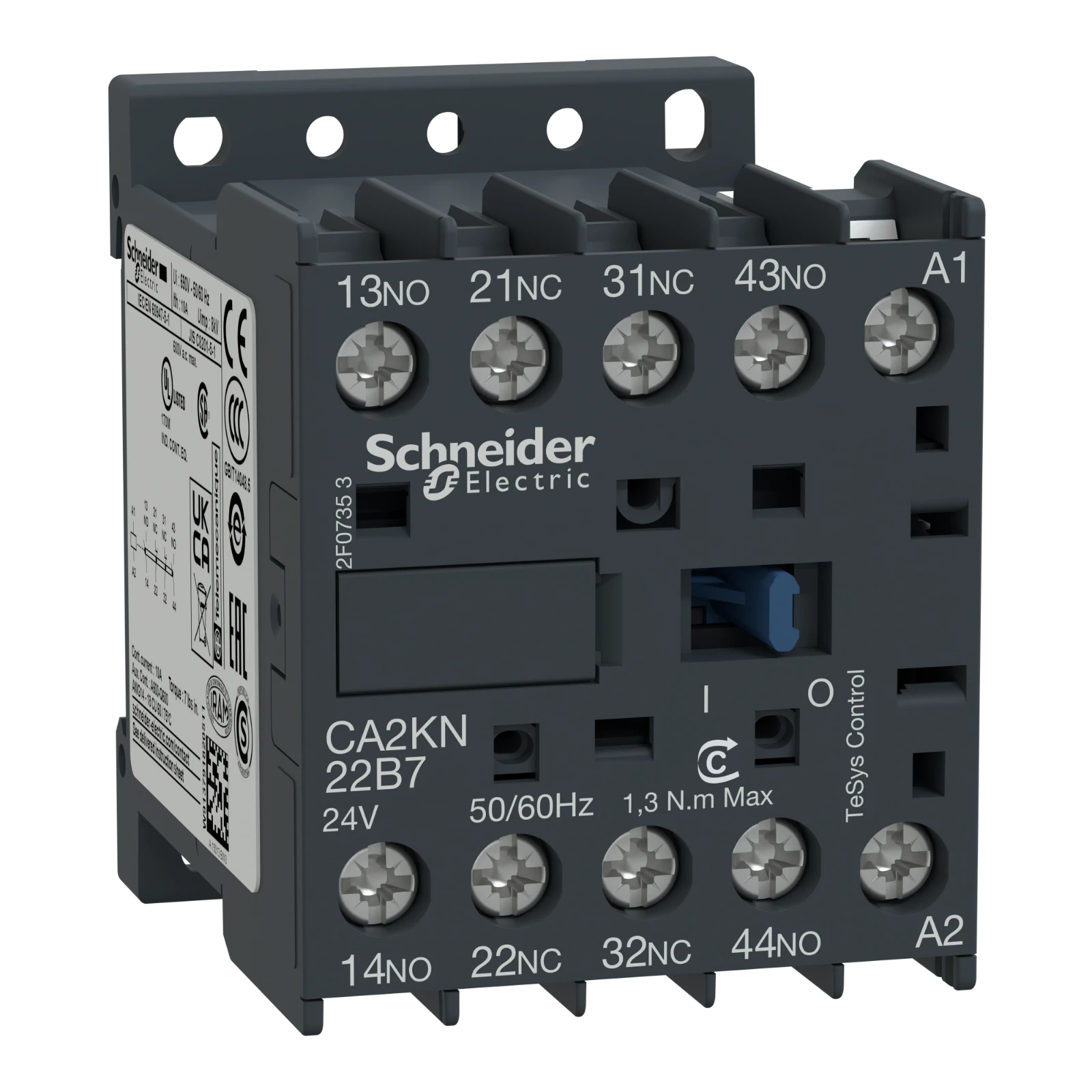 Schneider Electric Hulpcontact, relais CA2KN22B7