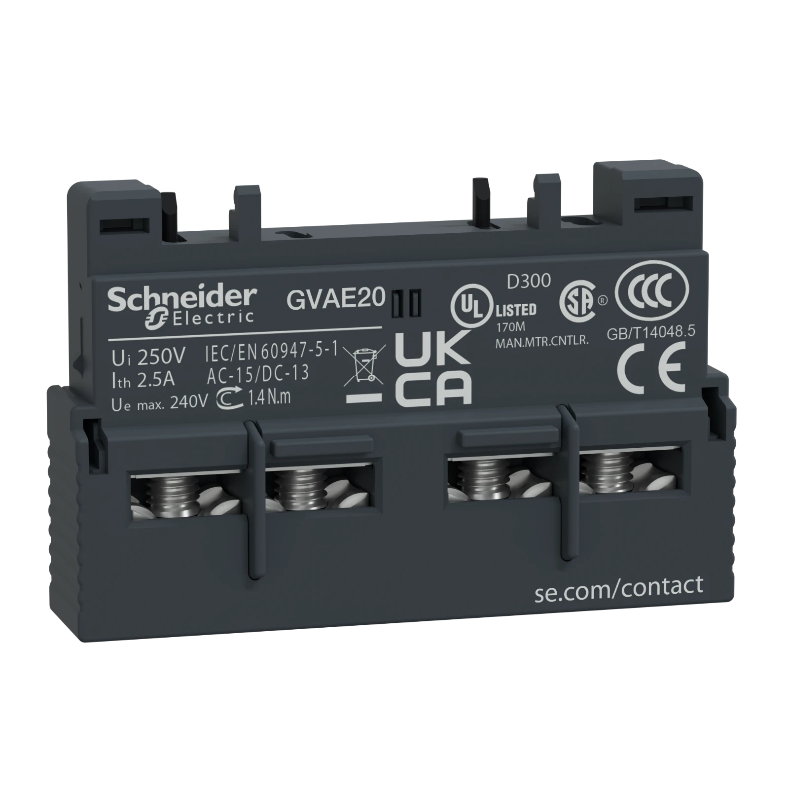 Schneider Electric Hulpcontactblok GVAE20