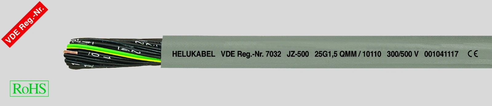 Helukabel Voedingskabel < 1 kV, voor beweegbare toepassingen OZ-500