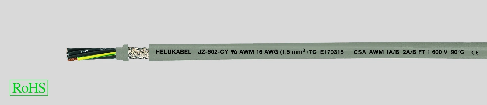 Helukabel Voedingskabel < 1 kV, voor beweegbare toepassingen JZ-602-CY