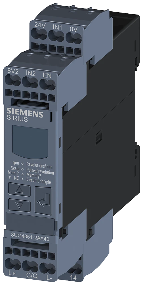 Siemens Relais voor toerental-/stilstandbewaking 3UG4851-2AA40