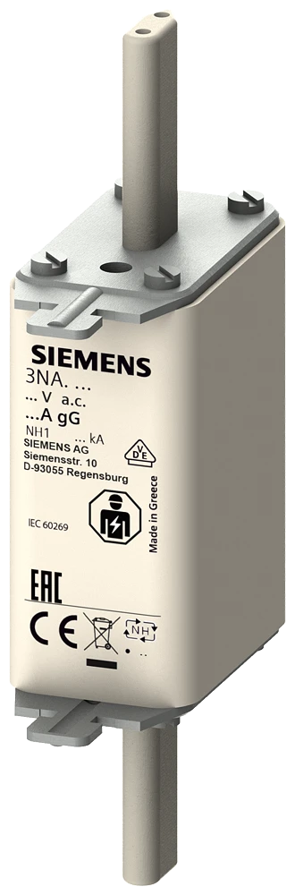 Siemens Smeltpatroon (mes) LV HRC fuse NH1 16A gG 500Vac/44...