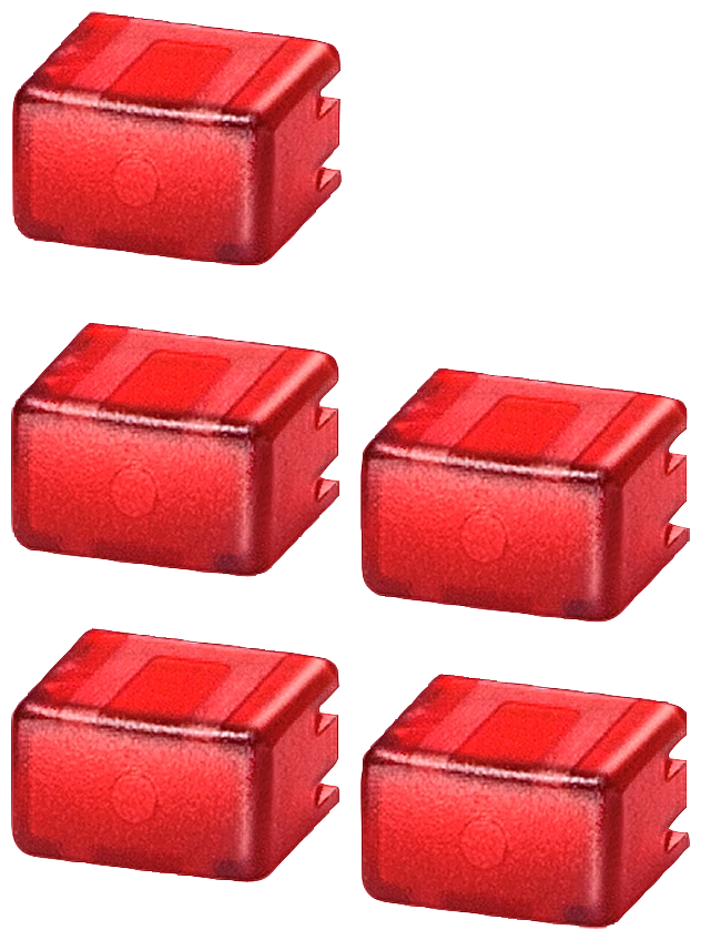 3130308 - Siemens CAP-SET FOR PUSHBUTTON 5XRED/TRANSP