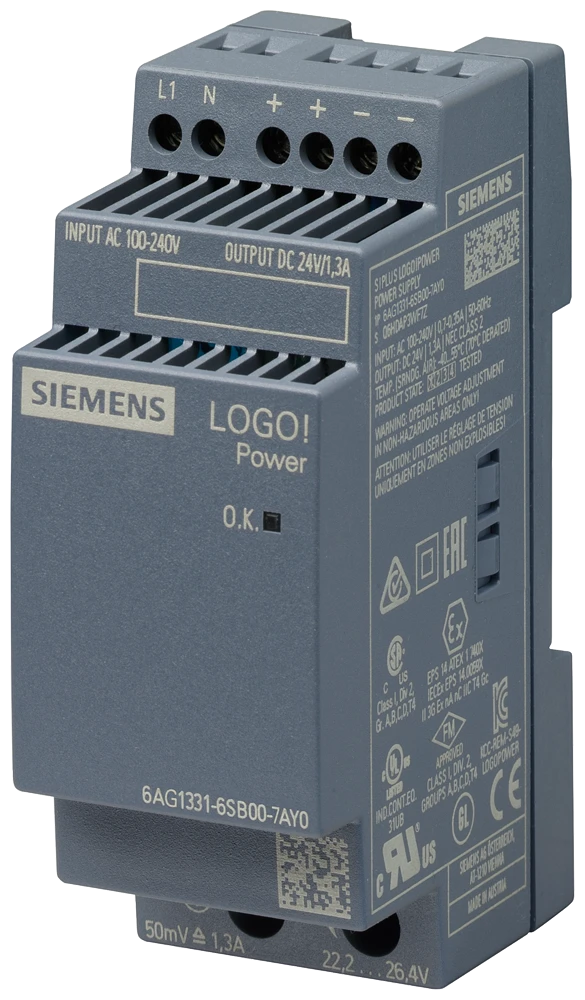 3128655 - Siemens SIPLUS LOGO! POWER 24V 1.3A