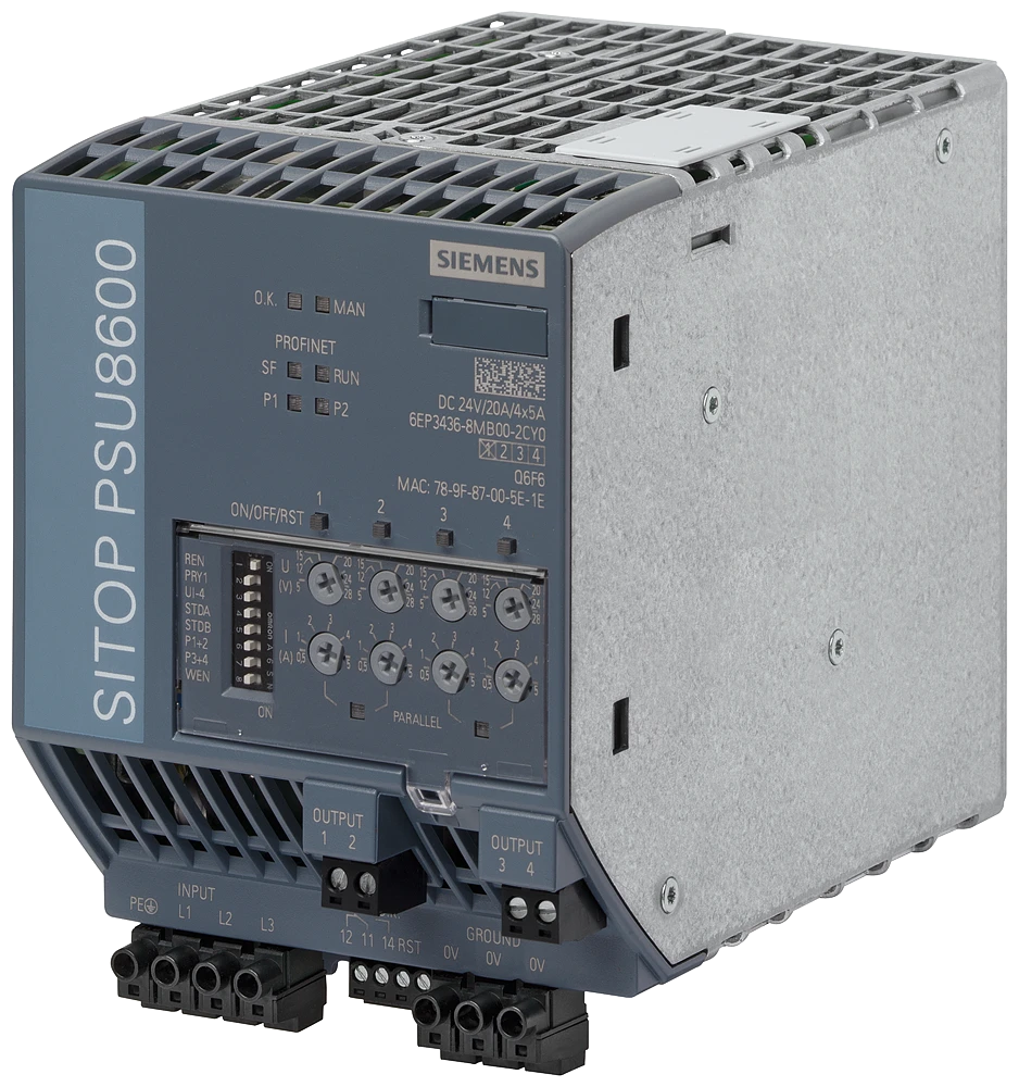 2414050 - Siemens SITOP PSU8600/3AC/24VDC/20A/4X5A PN