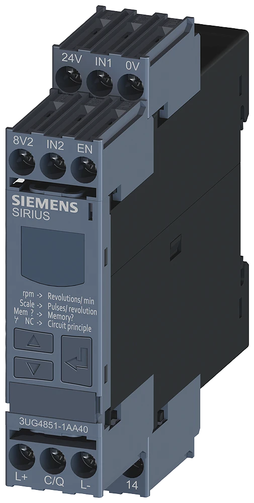 Siemens Relais voor toerental-/stilstandbewaking 3UG4851-1AA40