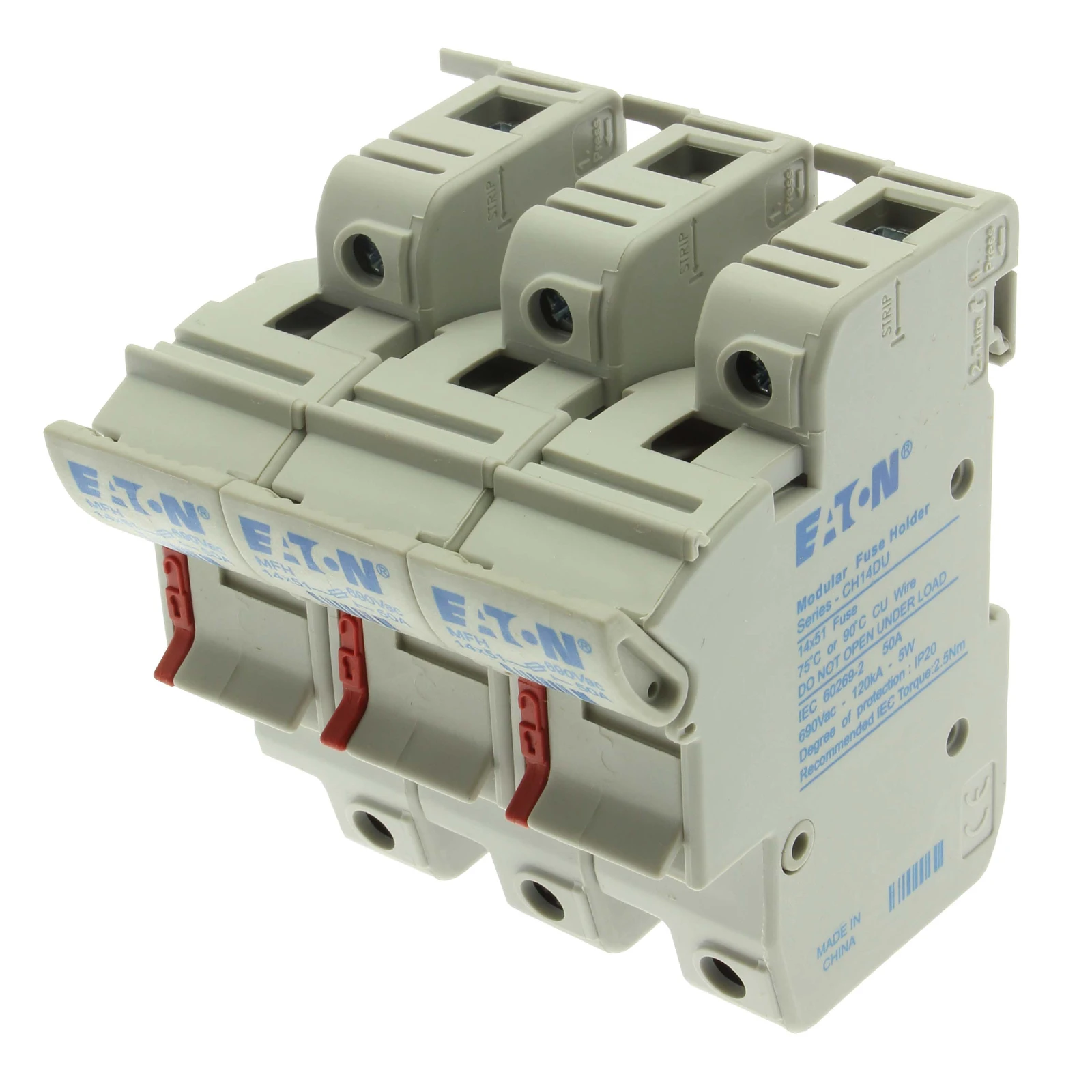 2262188 - Eaton 3P 14x51  Fuse Holder