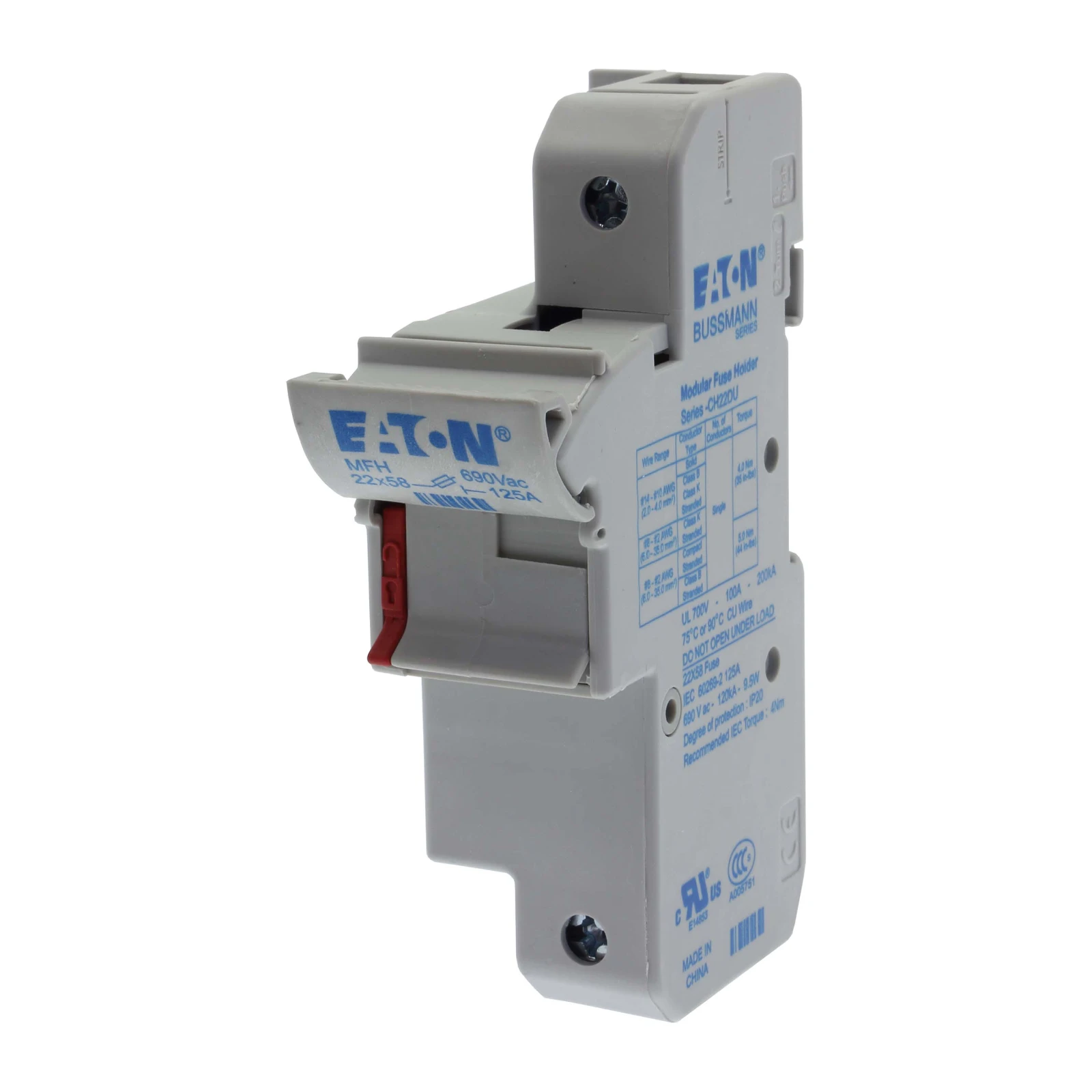 2262199 - Eaton 1P 22x58  Fuse Holder