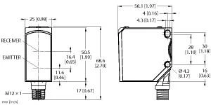 Banner Kleursensor QCM50-K1D40-Q8-4