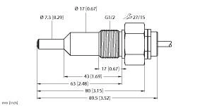 Turck Stromingsmonitor FCS-G1/2A4-NAEX0/L065/D024