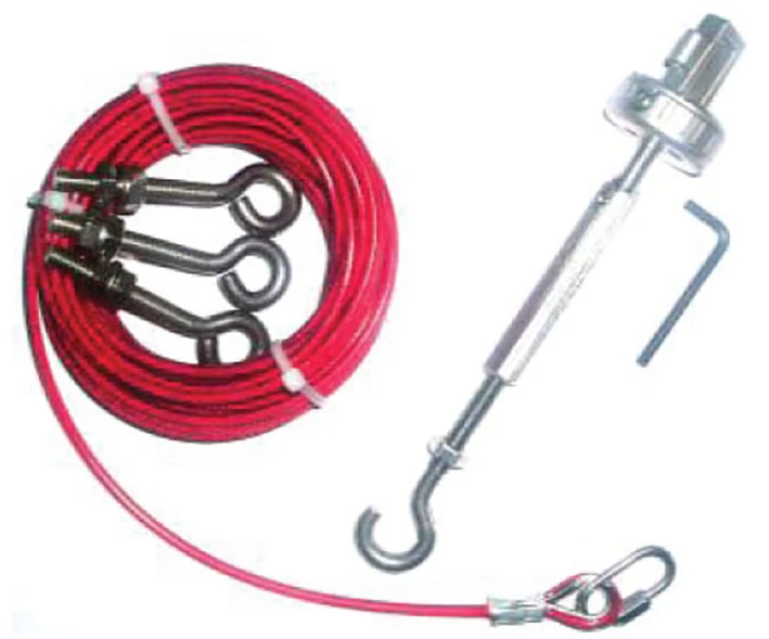 ABB Componenten Toebehoren/onderdelen voor noodstoptrekkoordschakelaar 100M Wire Kit, Stainless steel