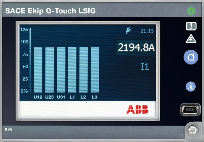 ABB Componenten Beveiligingsunit vermogensschakelaar Ekip G Touch LSIG  E1.2..E6.2