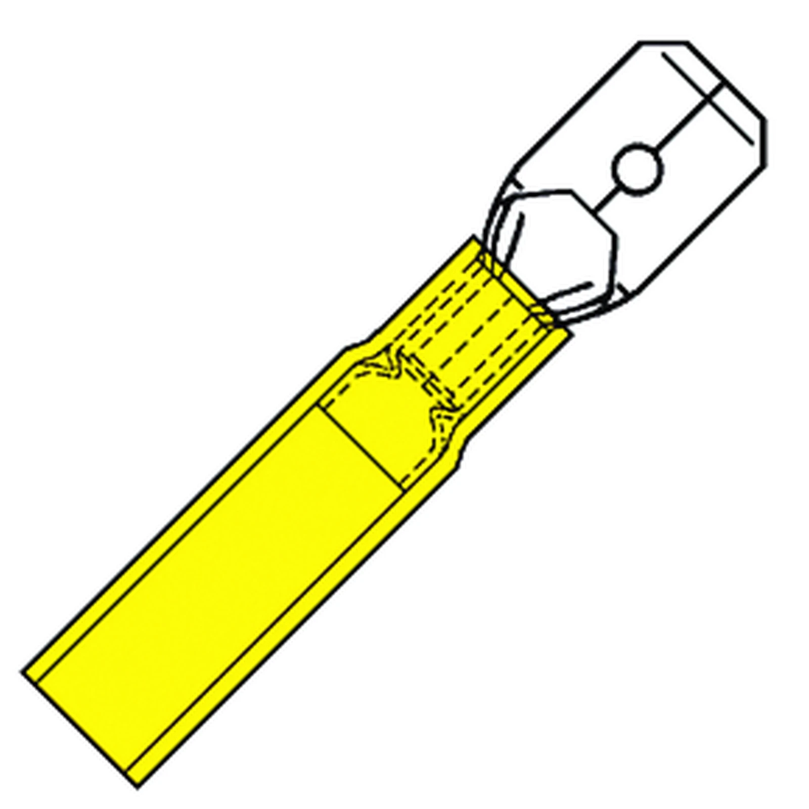 Klemko Aderdoorverbinder rond/vlak HSK-SP4607H