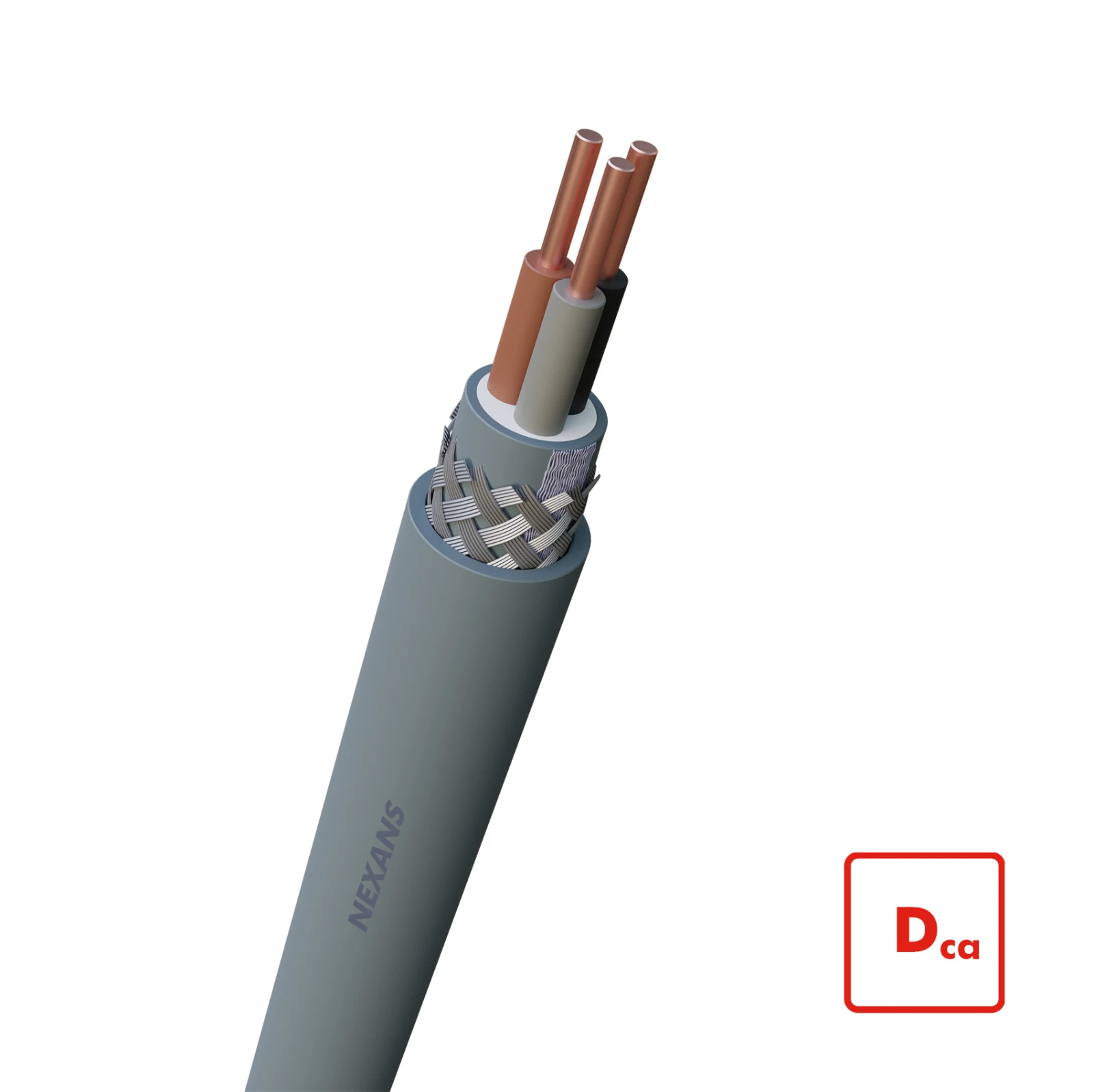 Nexans Voedingskabel >= 1 kV, voor vaste aanleg VO-YMvKas Dca-s2
