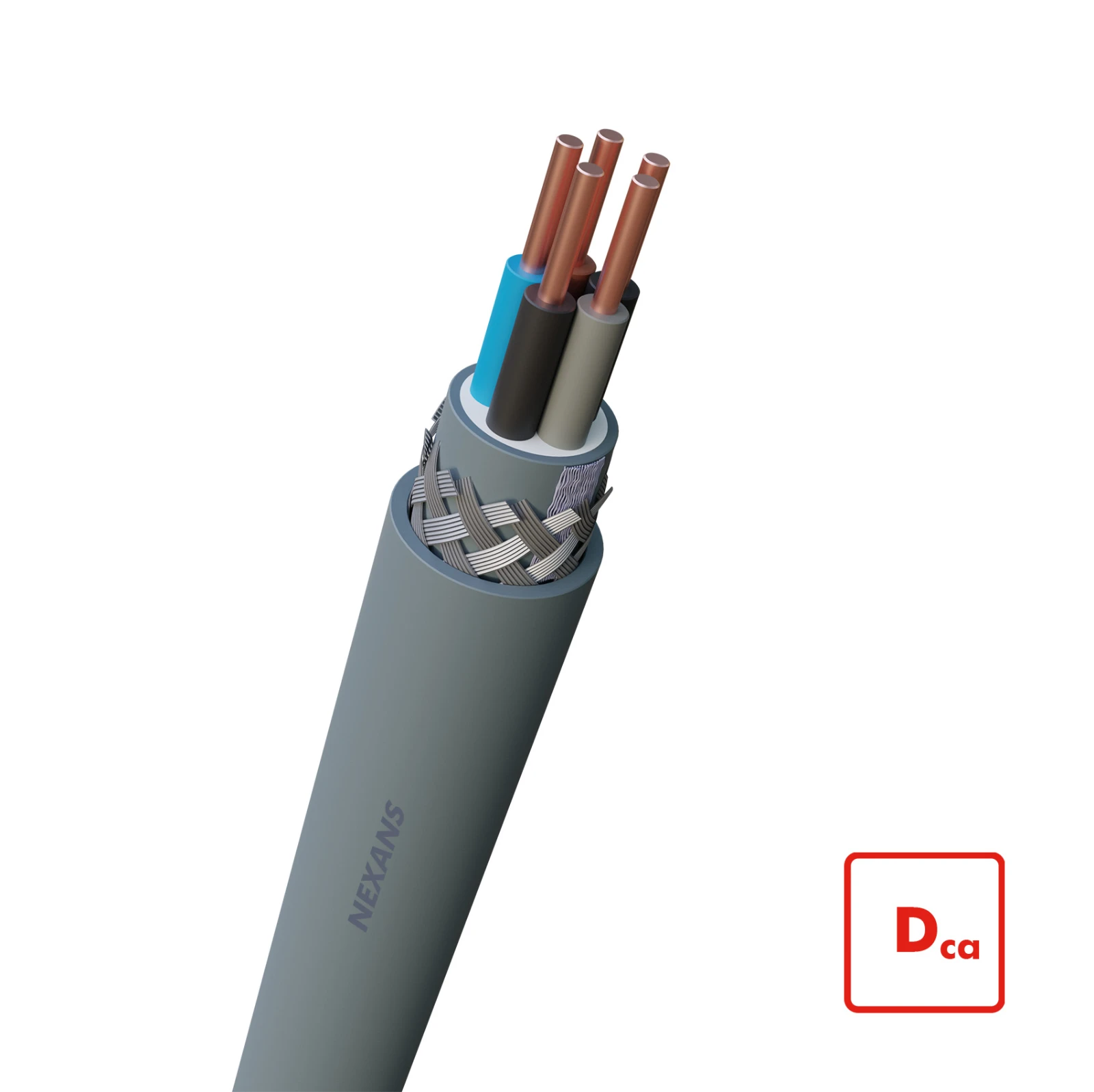 Nexans Voedingskabel >= 1 kV, voor vaste aanleg VO-YMvKas Dca-s2