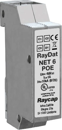 Raycap Overspanningsbeveiliging voor data en M&R NET6POE