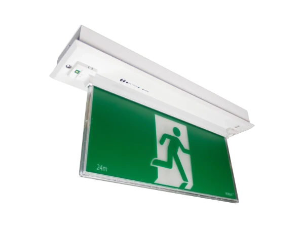 DRURY ADVANTAGE 2.5W Maintained Emergency Recessed Blade With DL Self Test IP20 6000K White